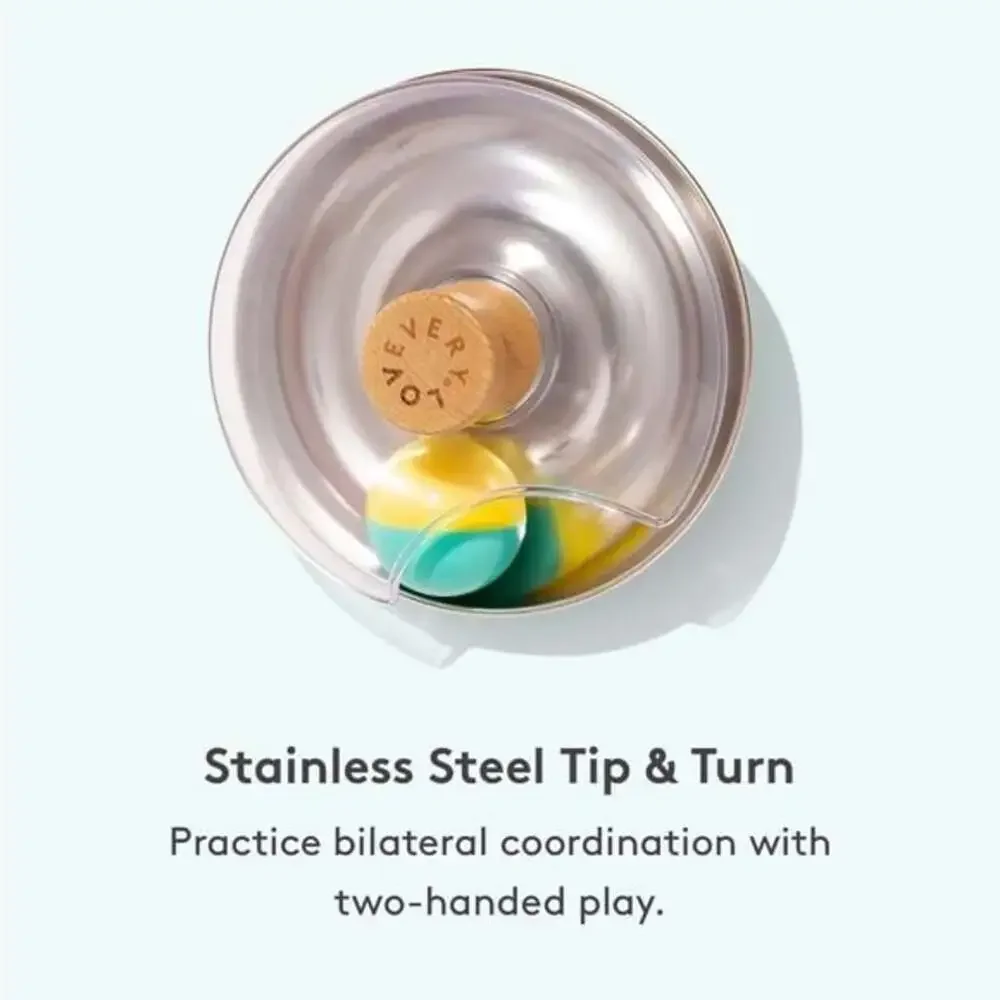 Lovevery Stainless Steel Tip & Turn w/ Ball For Months 9-10